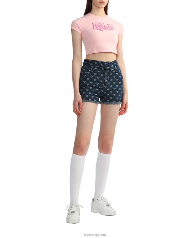 розе Жене A Bathing Ape графичка мајица танког кроја J4280837