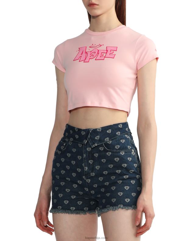 розе Жене A Bathing Ape графичка мајица танког кроја J4280837