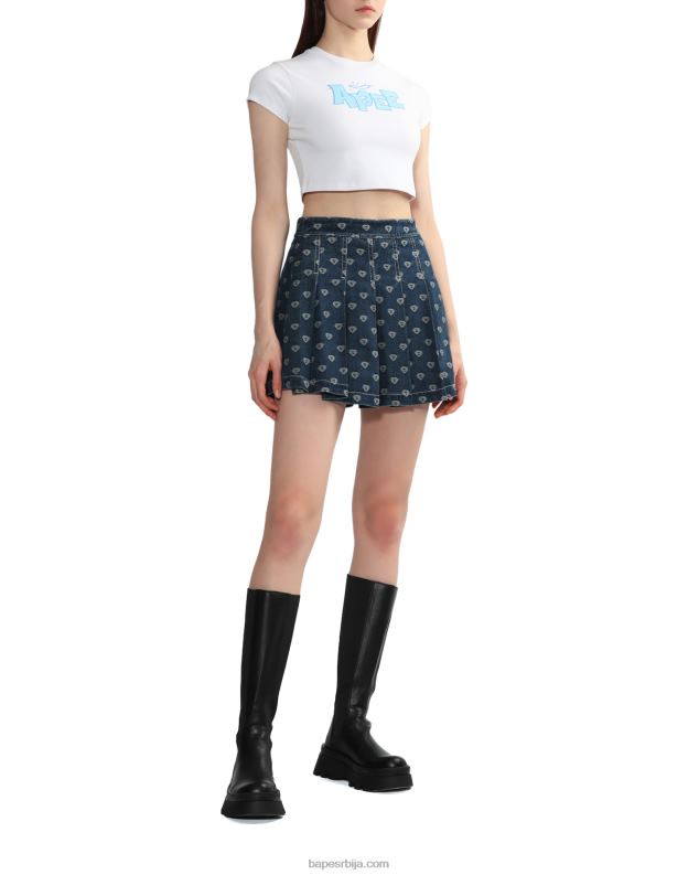 бео Жене A Bathing Ape графичка мајица танког кроја J4280838
