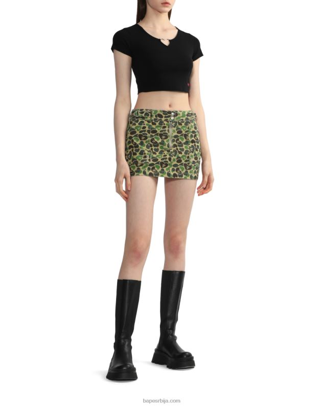 црн Жене A Bathing Ape метални прстен у облику срца J4280839