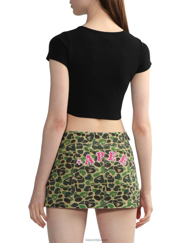 црн Жене A Bathing Ape метални прстен у облику срца J4280839