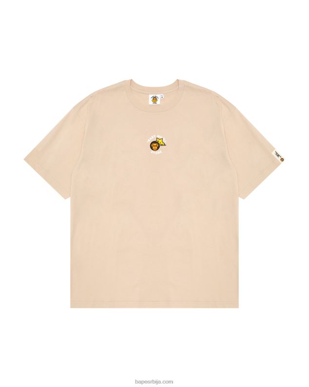 беж Жене A Bathing Ape баби мило боки фит мајица J4280849