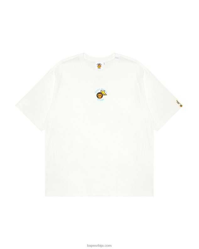 бео Жене A Bathing Ape баби мило боки фит мајица J4280850