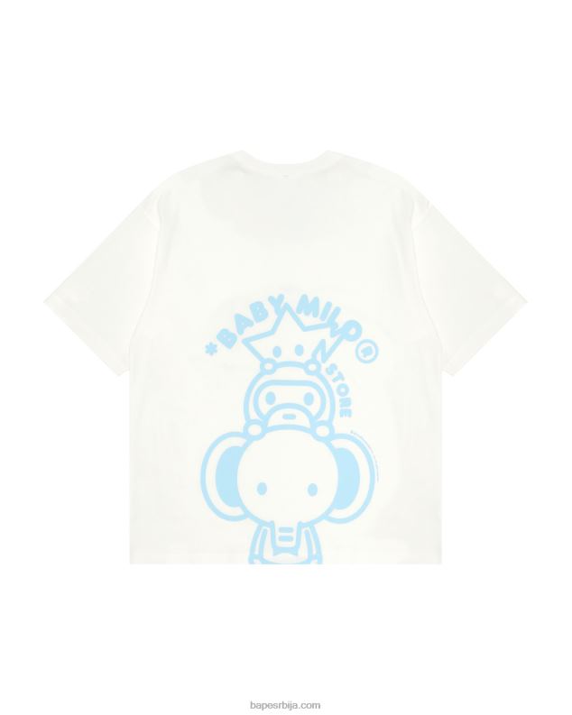 бео Жене A Bathing Ape баби мило боки фит мајица J4280850