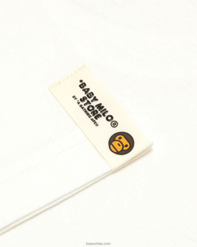 бео Жене A Bathing Ape баби мило боки фит мајица J4280850