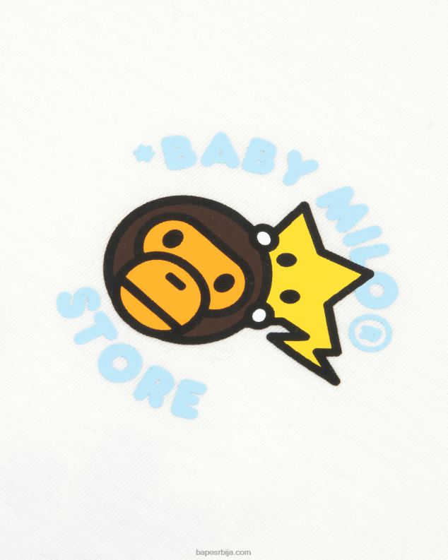 бео Жене A Bathing Ape баби мило боки фит мајица J4280850