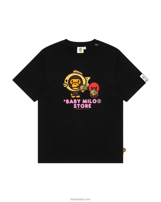 црн Жене A Bathing Ape баби мило грапхиц мајица J4280860
