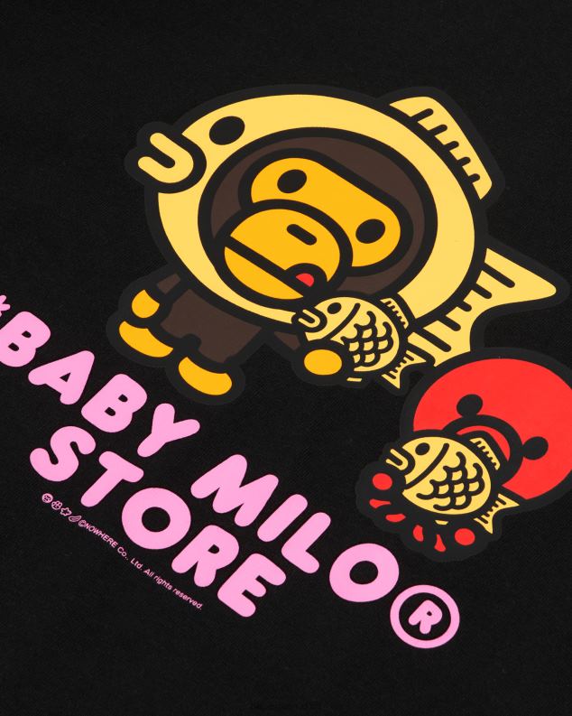 црн Жене A Bathing Ape баби мило грапхиц мајица J4280860