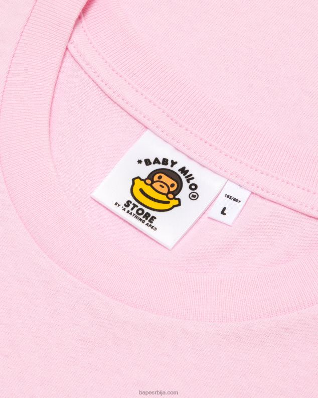розе Жене A Bathing Ape баби мило грапхиц мајица J4280861