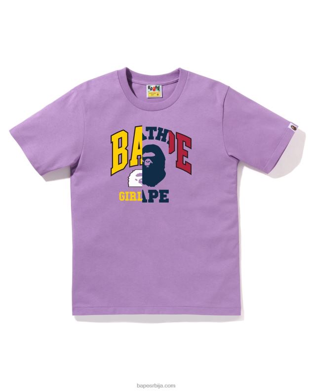 љубичаста Жене A Bathing Ape доцкинг грапхиц тее J4280867