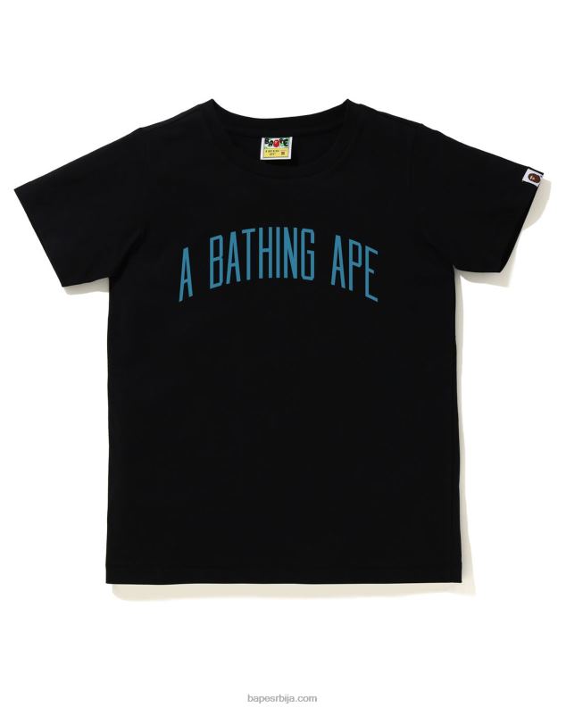 црн Жене A Bathing Ape писмо тее J4280889