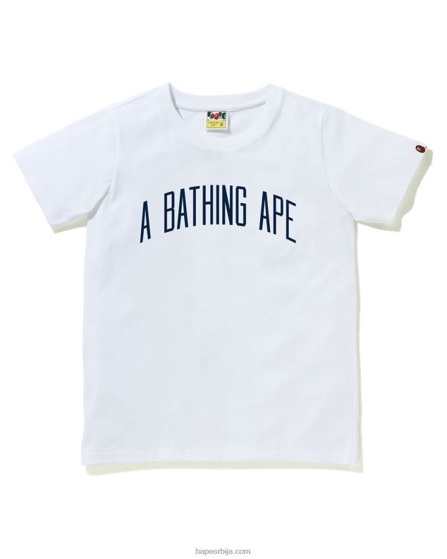 бео Жене A Bathing Ape писмо тее J4280892