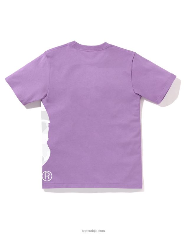 љубичаста Жене A Bathing Ape Боја маскирна мајица са великом главом J4280897