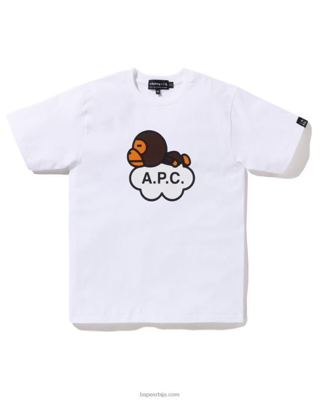 бео Жене A Bathing Ape к а.п.ц. мило широка мајица J4280904