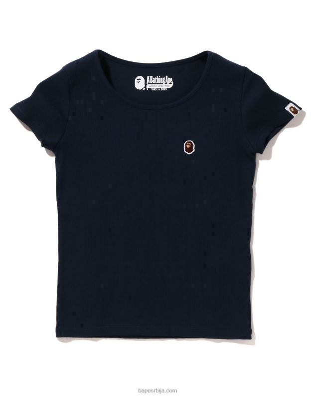 Морнарско плаво Жене A Bathing Ape глава једна тачка ребра J4280909