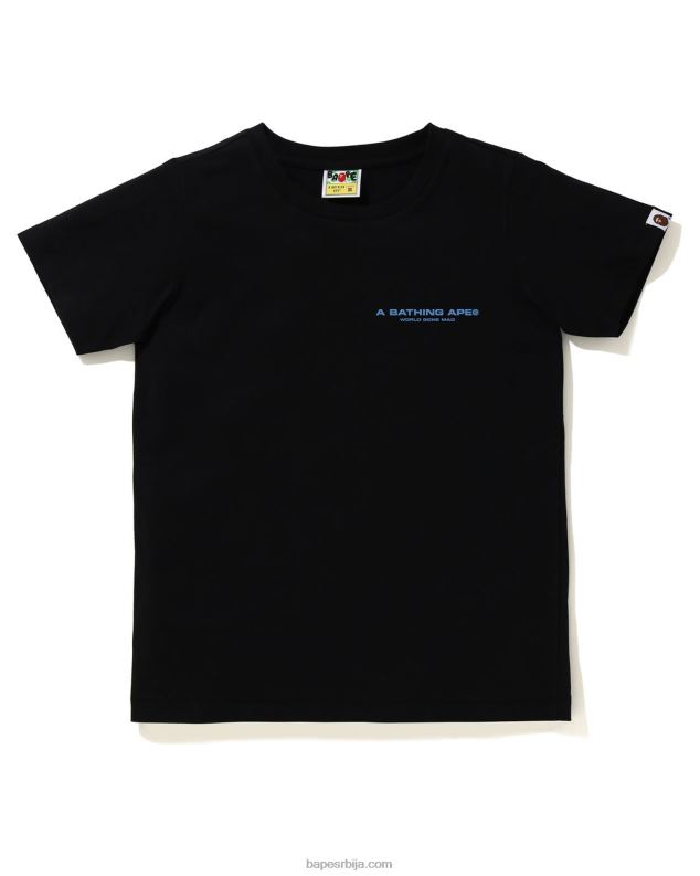 црн Жене A Bathing Ape лине цамо мајица J4280923