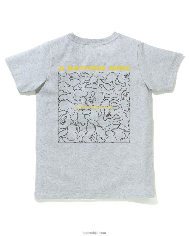 сива Жене A Bathing Ape лине цамо мајица J4280924