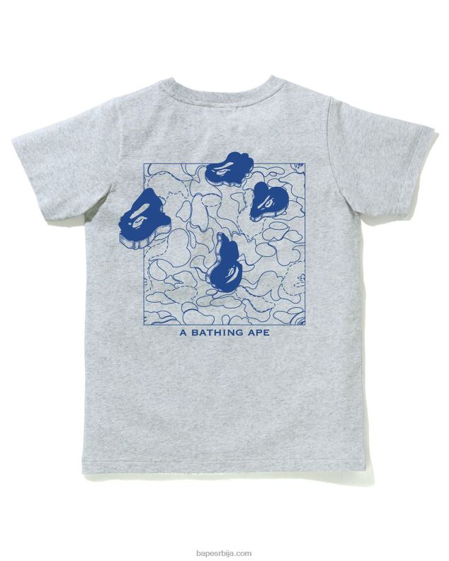 сива Жене A Bathing Ape мајица за штампање мастилом J4280928