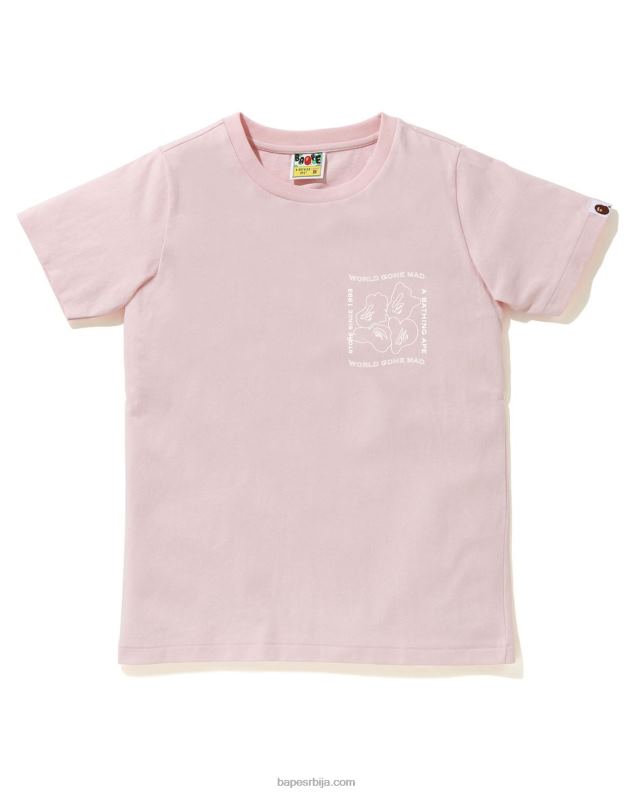 розе Жене A Bathing Ape мајица за штампање мастилом J4280929
