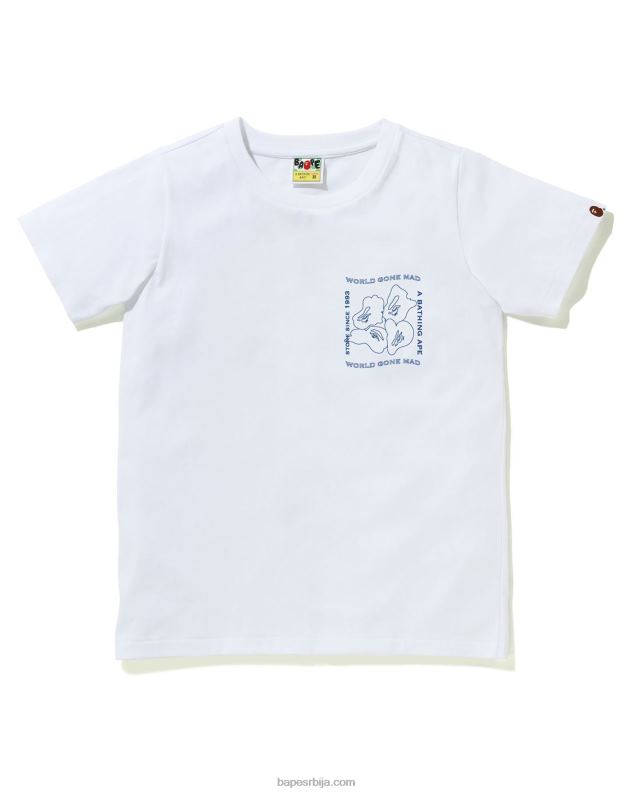 бео Жене A Bathing Ape мајица за штампање мастилом J4280930