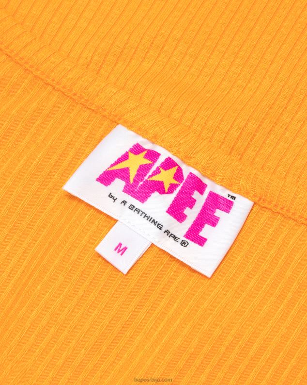 наранџаста Жене A Bathing Ape скраћени горњи део на везице са логом J4280934