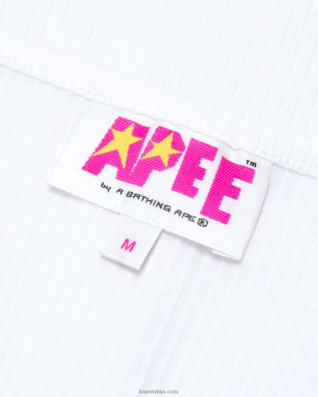 бео Жене A Bathing Ape скраћени горњи део на везице са логом J4280935