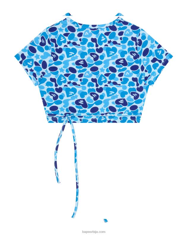 Плави Жене A Bathing Ape штампани врх J4280936