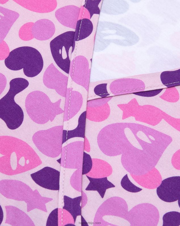љубичаста Жене A Bathing Ape штампани врх J4280937