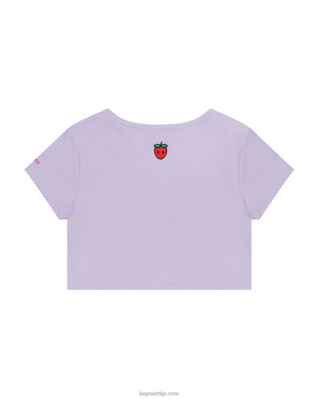 лила Жене A Bathing Ape лого бобичаста мајица J4280938
