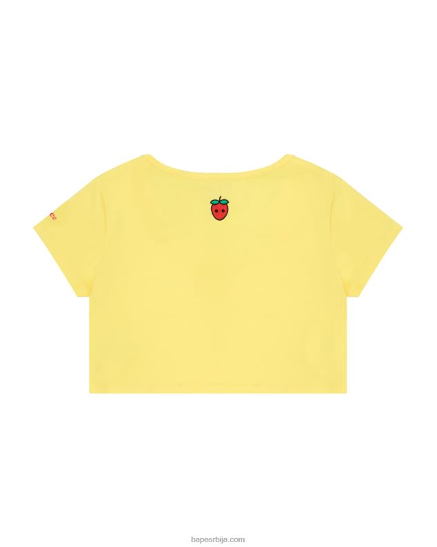 лимун жута Жене A Bathing Ape лого бобичаста мајица J4280940