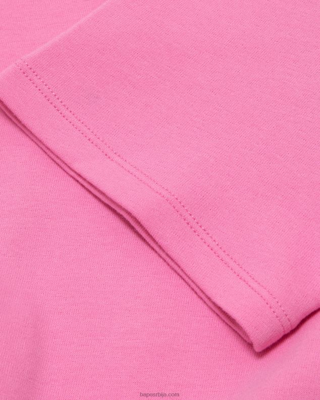 розе Жене A Bathing Ape дуксерица са скраћеним логом J4280944