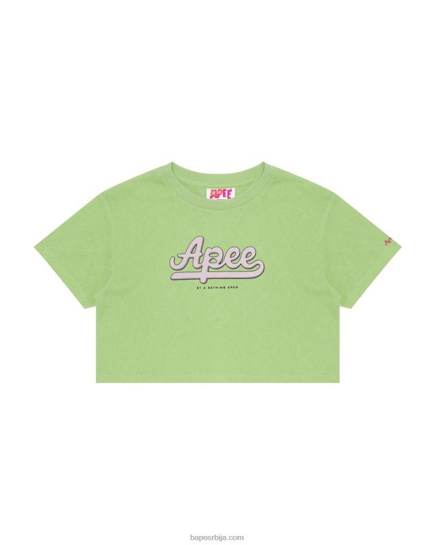 јесен зелена Жене A Bathing Ape графичка скраћена мајица J4280951