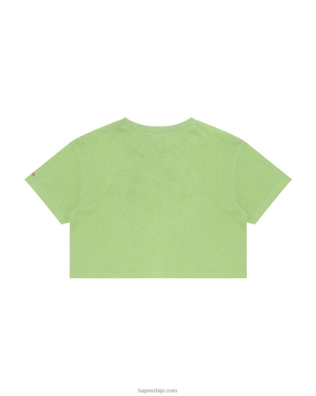 јесен зелена Жене A Bathing Ape графичка скраћена мајица J4280951