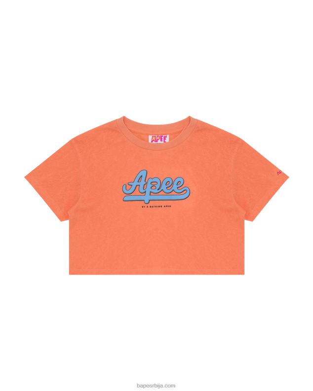 наранџаста Жене A Bathing Ape графичка скраћена мајица J4280953
