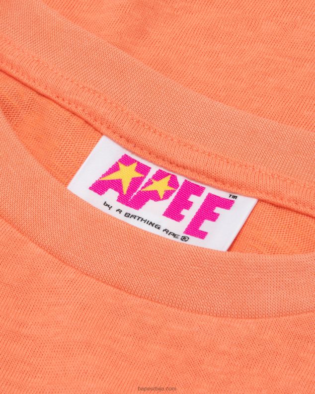 наранџаста Жене A Bathing Ape графичка скраћена мајица J4280953