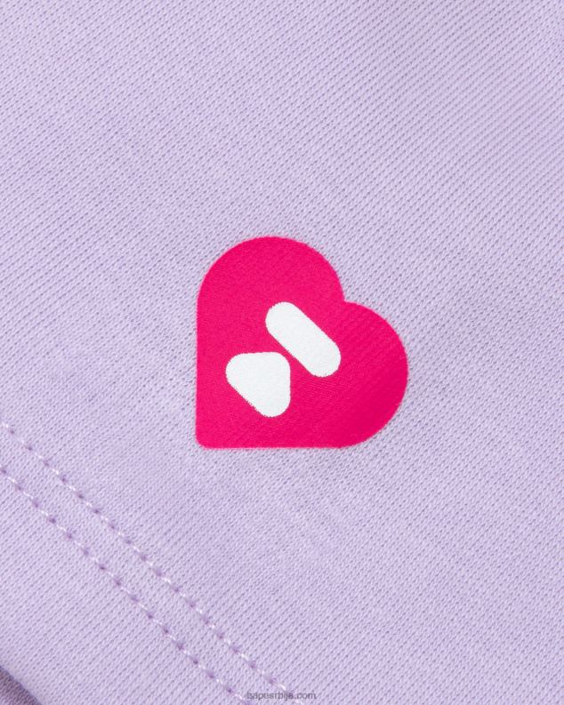 пастелно лила Жене A Bathing Ape изрезана мајица са двоструким логотипом J4280955