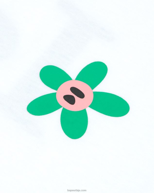 избељено бело Жене A Bathing Ape класична мајица J4280958