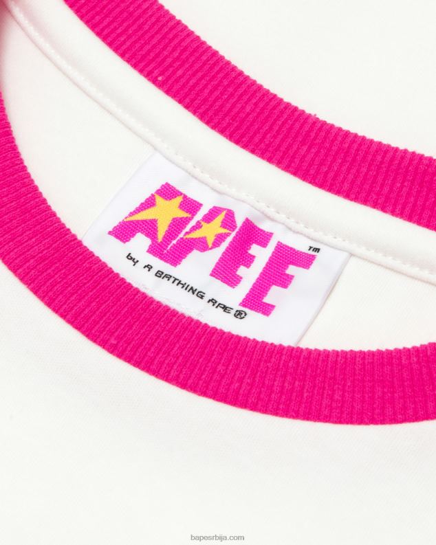 зид бео Жене A Bathing Ape мајица са изрезивањем срца J4280963