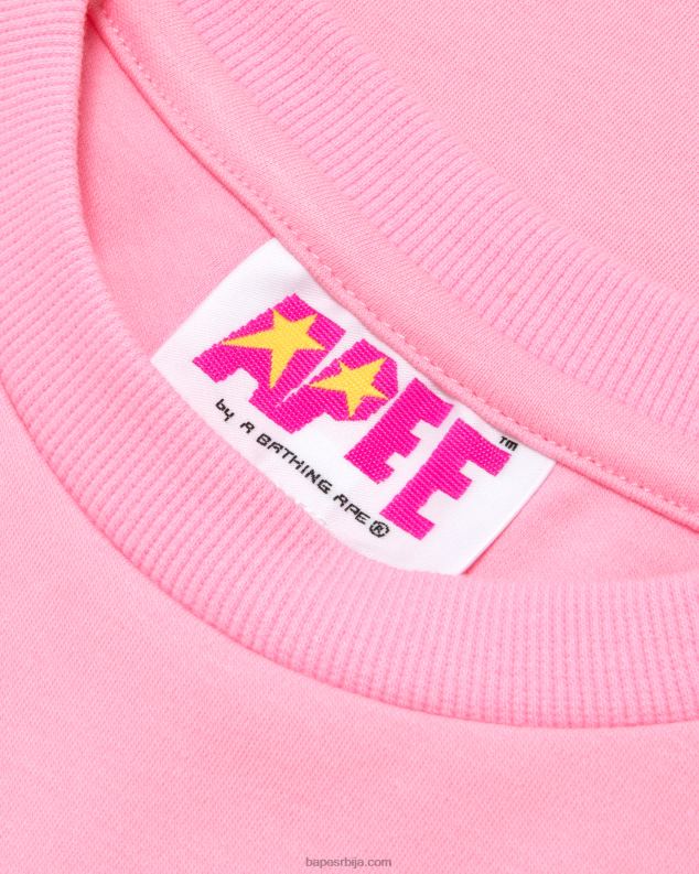 розе Жене A Bathing Ape изрезана мајица са цветом J4280966