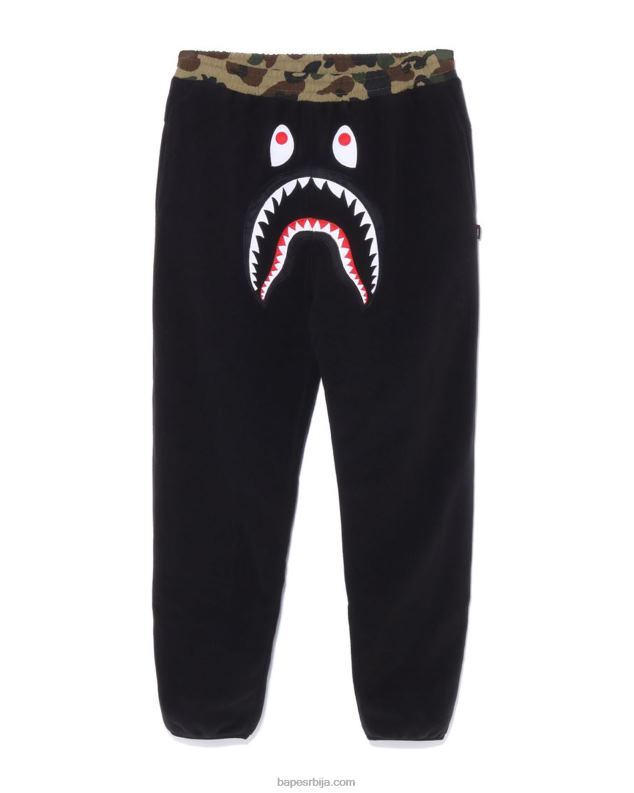 црн Жене A Bathing Ape к полартец 1ст цамо схарк панталоне J4280895