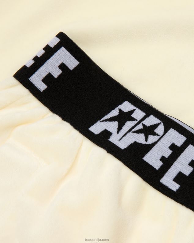 бео Жене A Bathing Ape велур јоггерс J42801041