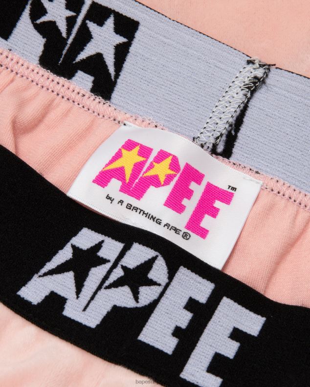 розе Жене A Bathing Ape велур јоггерс J42801042