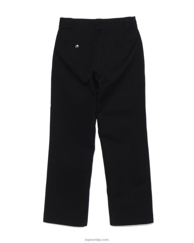 црн Жене A Bathing Ape цхино радне панталоне J4280884