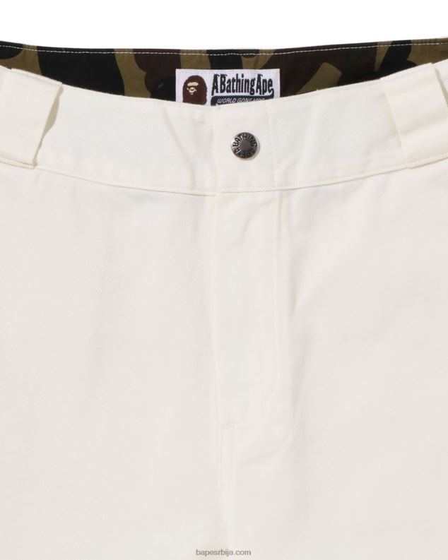 бео Жене A Bathing Ape цхино радне панталоне J4280885