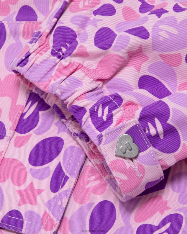 љубичаста Жене A Bathing Ape штампане карго панталоне J4280950
