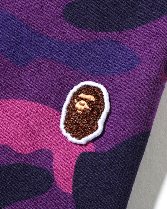 љубичаста Жене A Bathing Ape предимензиониране спортске панталоне у боји цамо J4280986