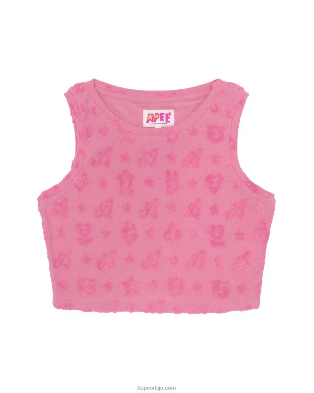 розе Жене A Bathing Ape прслук са скраћеним узорком J4280932