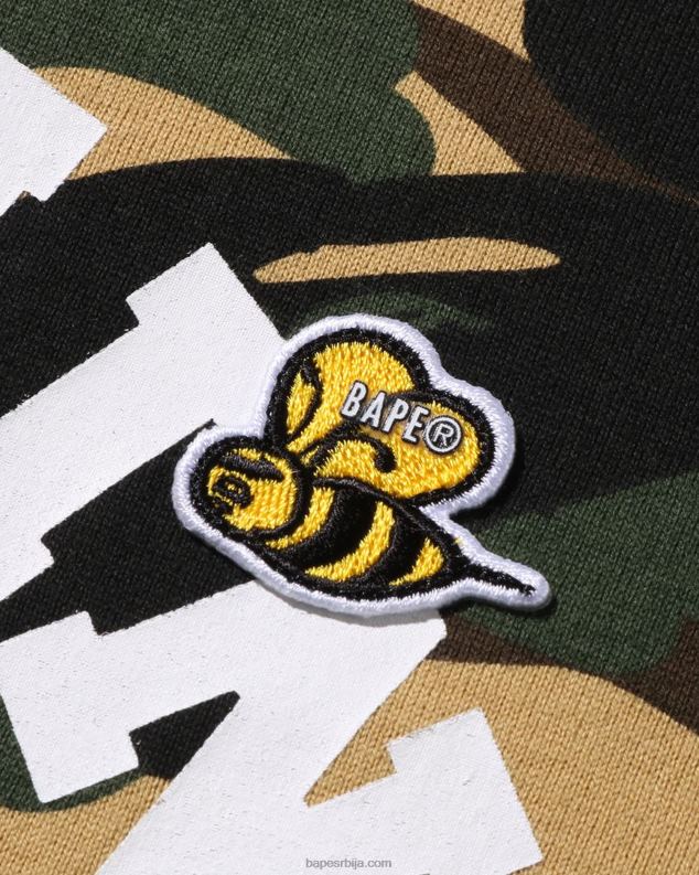 жута Жене A Bathing Ape мулти лабел 1. цамо мајица J4280920