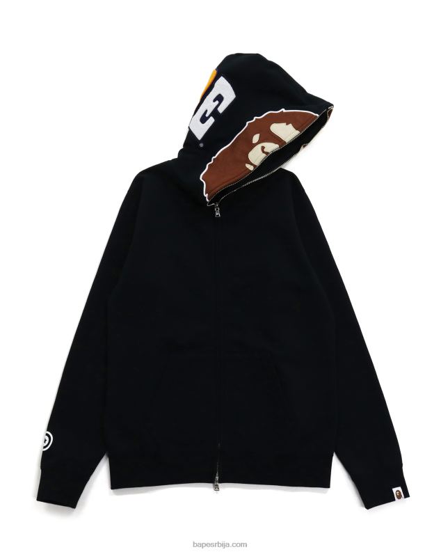 црн Жене A Bathing Ape 2. дуксерица са пуним патентним затварачем J42801036
