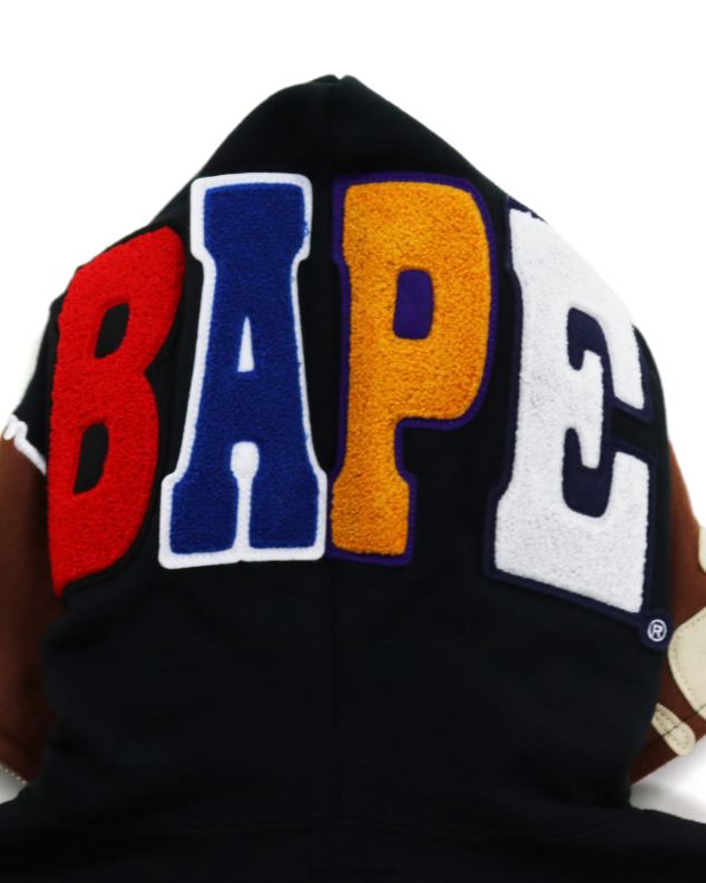 црн Жене A Bathing Ape 2. дуксерица са пуним патентним затварачем J42801036